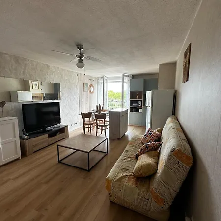 Cap D'agde Le Genois T2 De 36m2 Avec Parking Privatif Et Acces Internet Агд